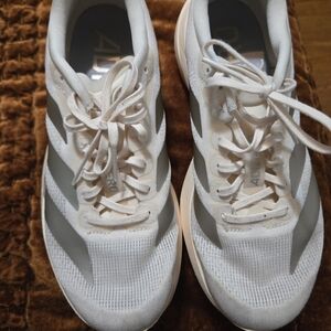 Adidas Women's White and Gray Sneakers